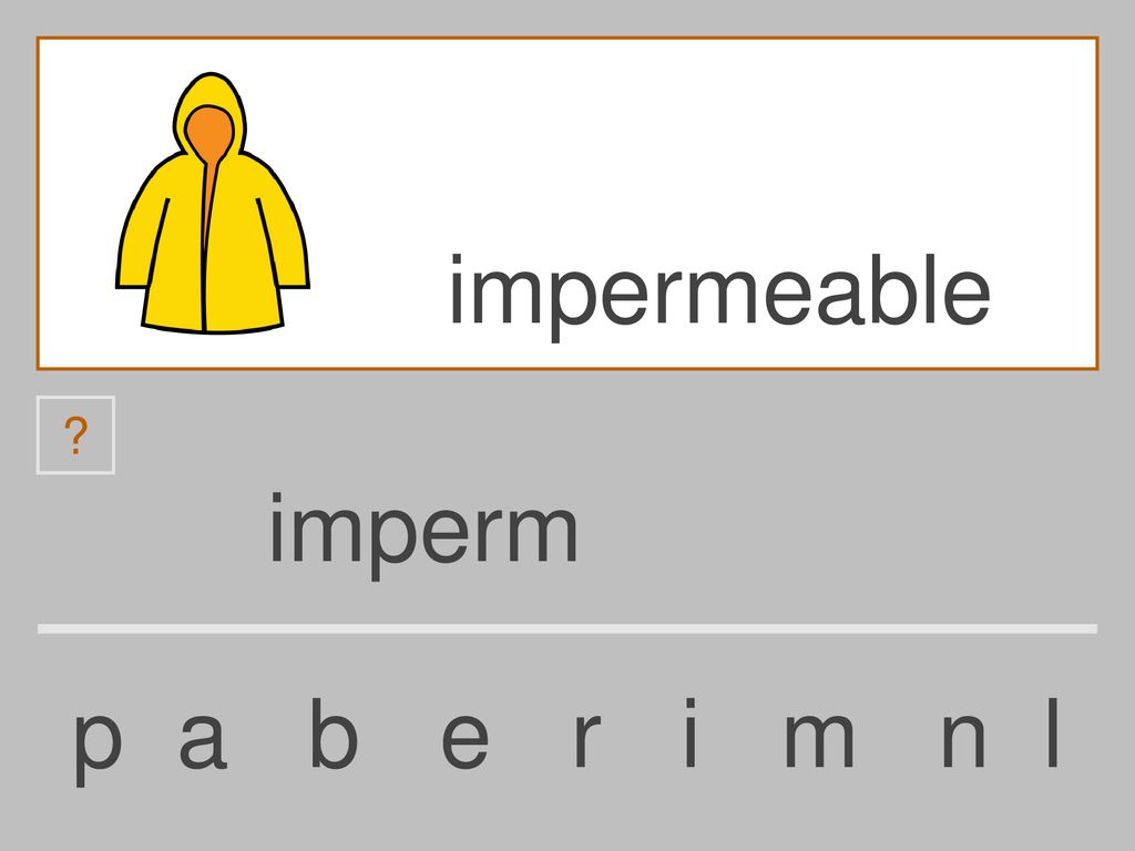 impermeable imperm p a b e r i m n l