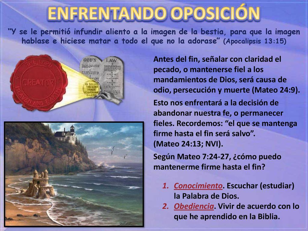 Según Mateo 7:24-27, ¿cómo puedo mantenerme firme hasta el fin