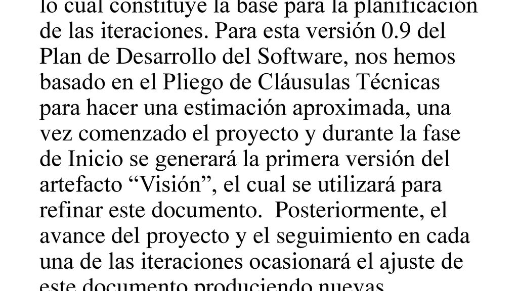 El Plan de Desarrollo del Software describe el plan global usado para el desarrollo del Sistema para Gestión de Registros del ES-NIC .