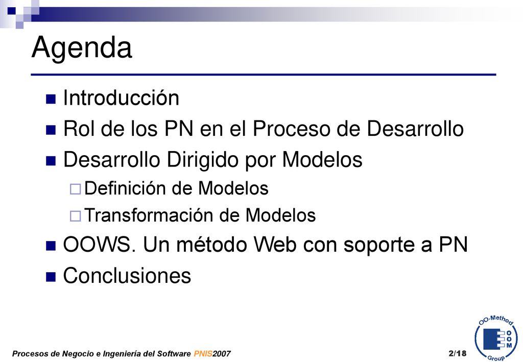 Agenda Introducción Rol de los PN en el Proceso de Desarrollo