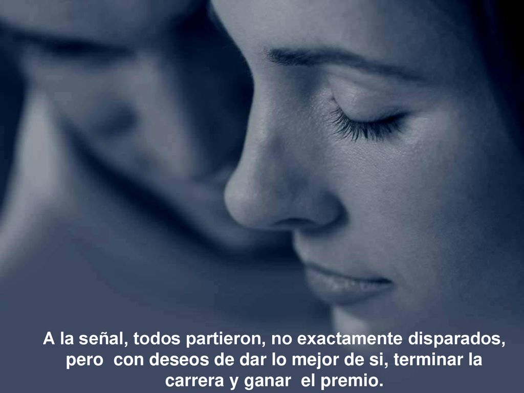 A la señal, todos partieron, no exactamente disparados, pero con deseos de dar lo mejor de si, terminar la carrera y ganar el premio.