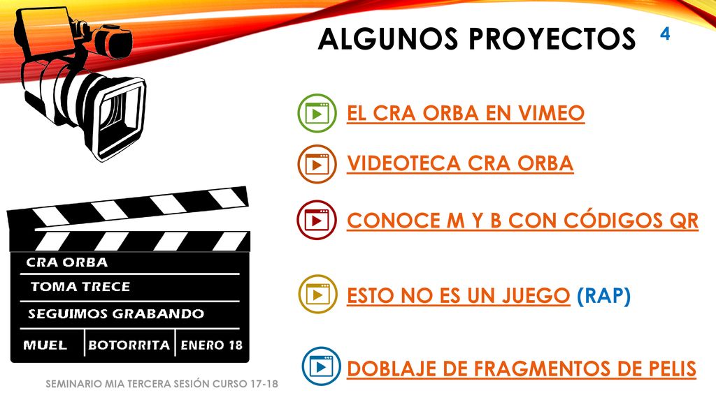 ALGUNOS PROYECTOS EL CRA ORBA EN VIMEO VIDEOTECA CRA ORBA