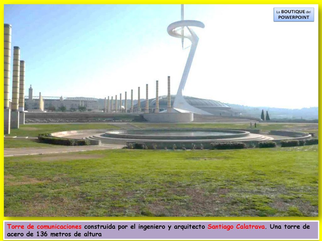 Torre de comunicaciones construida por el ingeniero y arquitecto Santiago Calatrava.