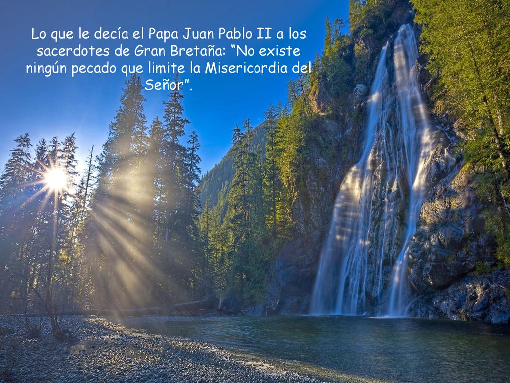 Lo que le decía el Papa Juan Pablo II a los sacerdotes de Gran Bretaña: No existe ningún pecado que limite la Misericordia del Señor .