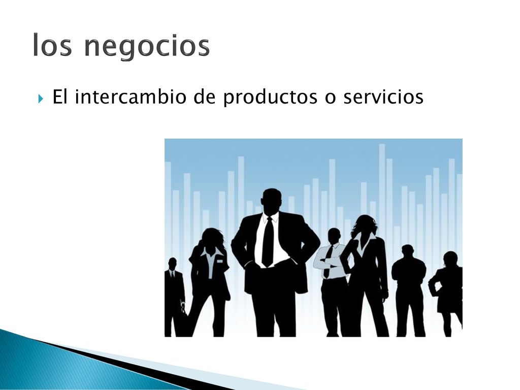 los negocios El intercambio de productos o servicios