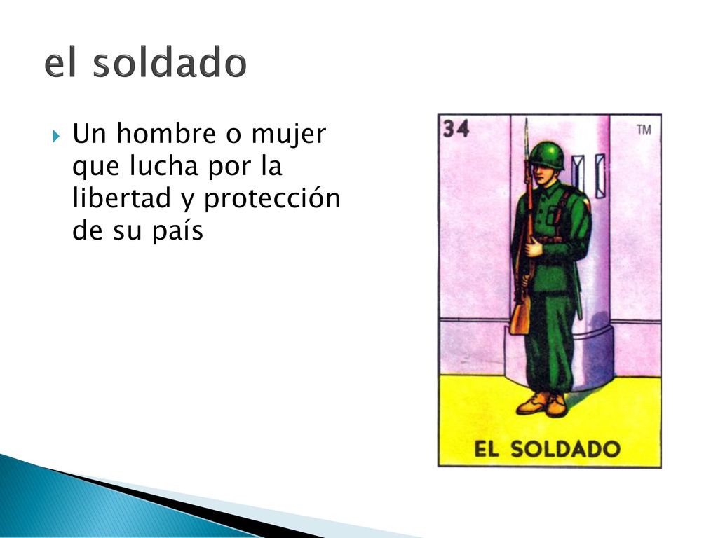 el soldado Un hombre o mujer que lucha por la libertad y protección de su país