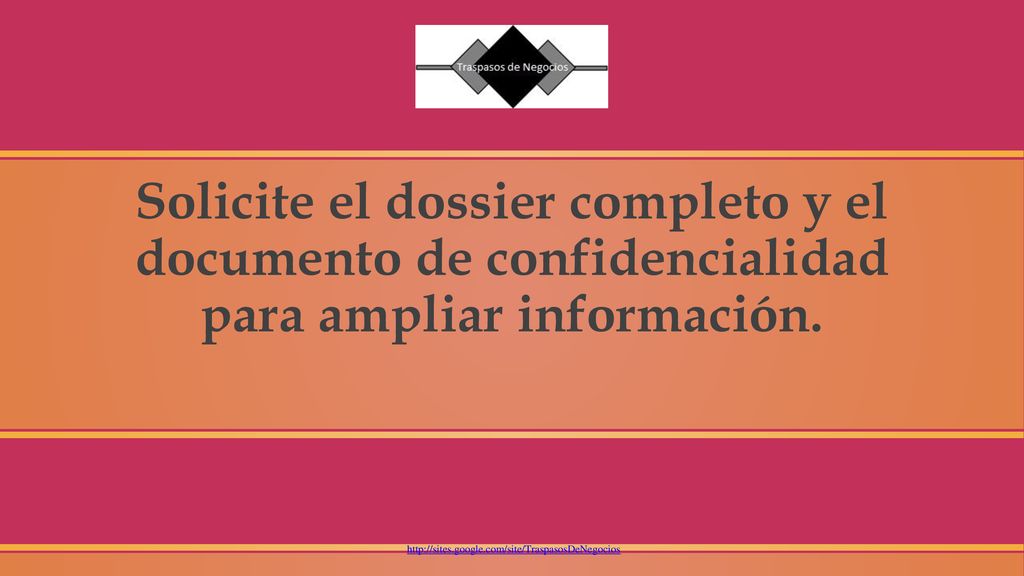 Solicite el dossier completo y el documento de confidencialidad para ampliar información.