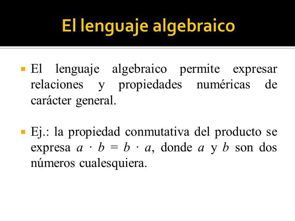 El lenguaje algebraico