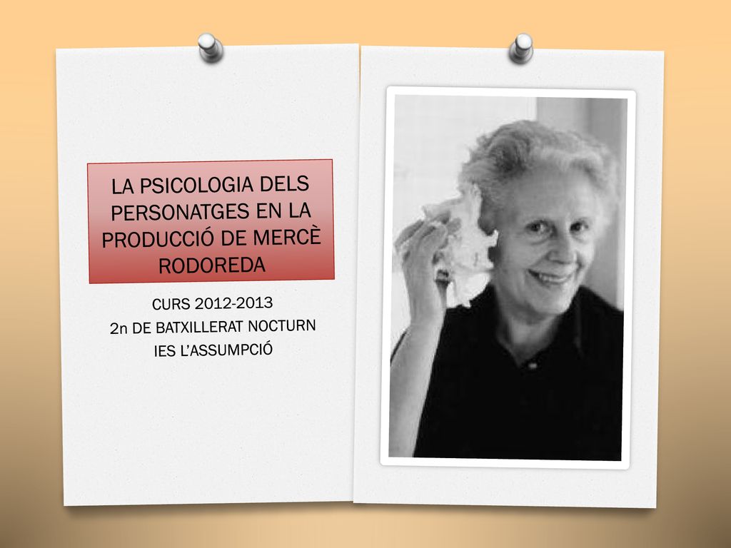 LA PSICOLOGIA DELS PERSONATGES EN LA PRODUCCIÓ DE MERCÈ RODOREDA