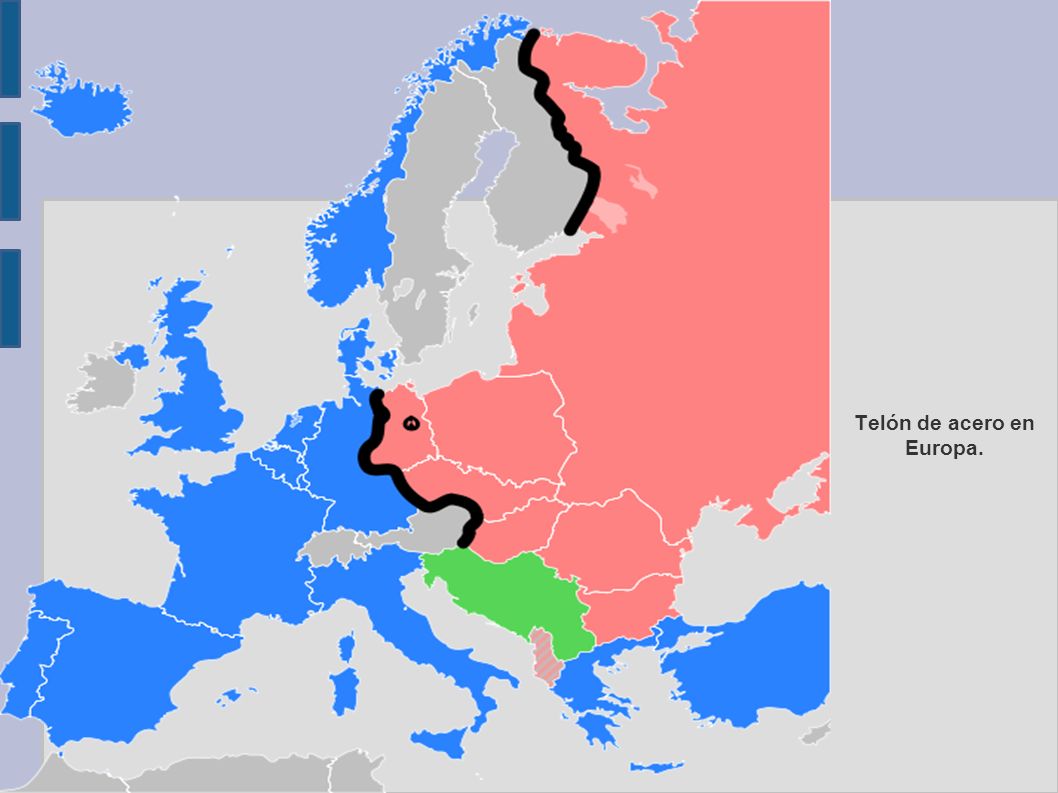 Telón de acero en Europa.