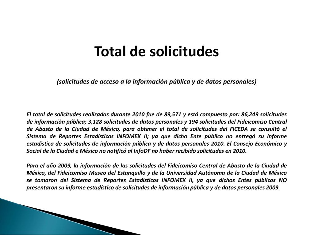 (solicitudes de acceso a la información pública y de datos personales)