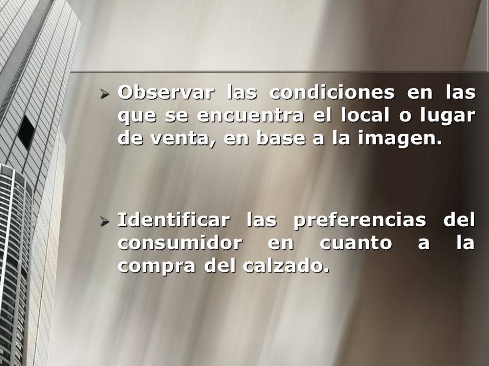 Observar las condiciones en las que se encuentra el local o lugar de venta, en base a la imagen.
