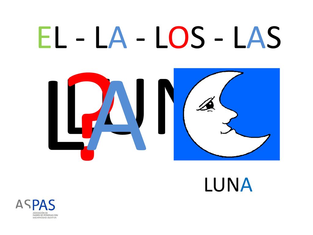 EL - LA - LOS - LAS LA LUNA LUNA