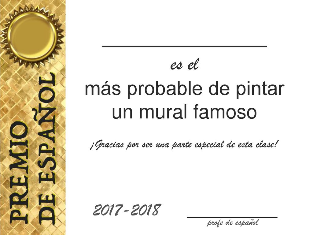 _____________ es el más probable de pintar un mural famoso