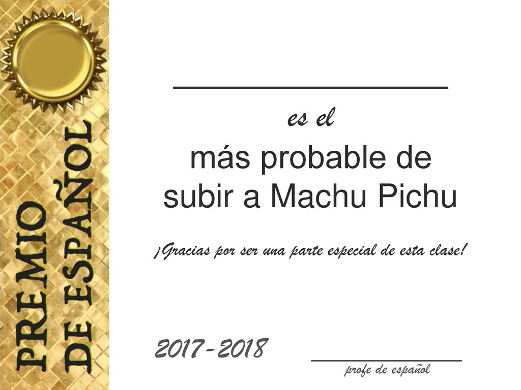¡Gracias por ser una parte especial de esta clase!