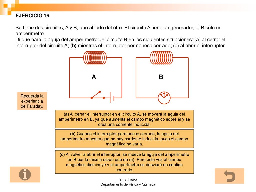 EJERCICIO 16 Se tiene dos circuitos, A y B, uno al lado del otro