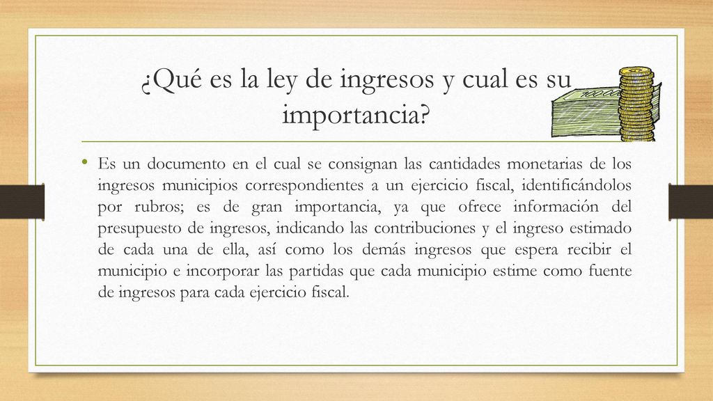 ¿Qué es la ley de ingresos y cual es su importancia