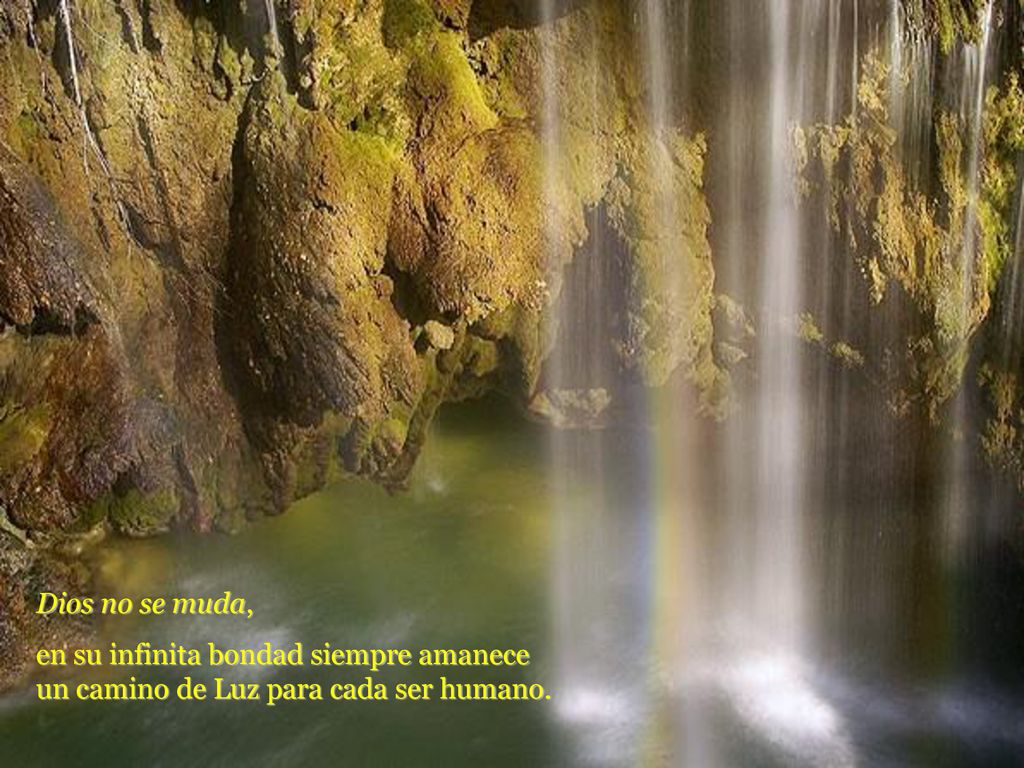 Dios no se muda, en su infinita bondad siempre amanece un camino de Luz para cada ser humano.