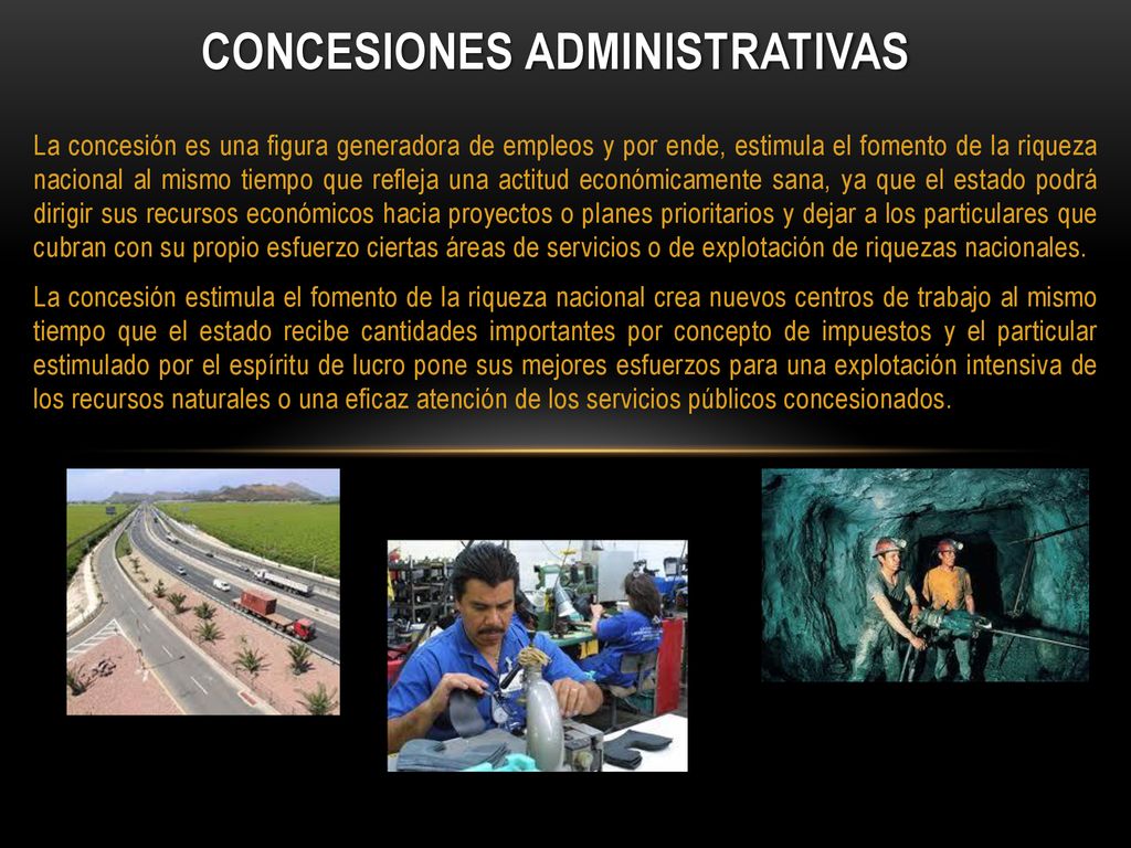 CONCESIONES ADMINISTRATIVAS