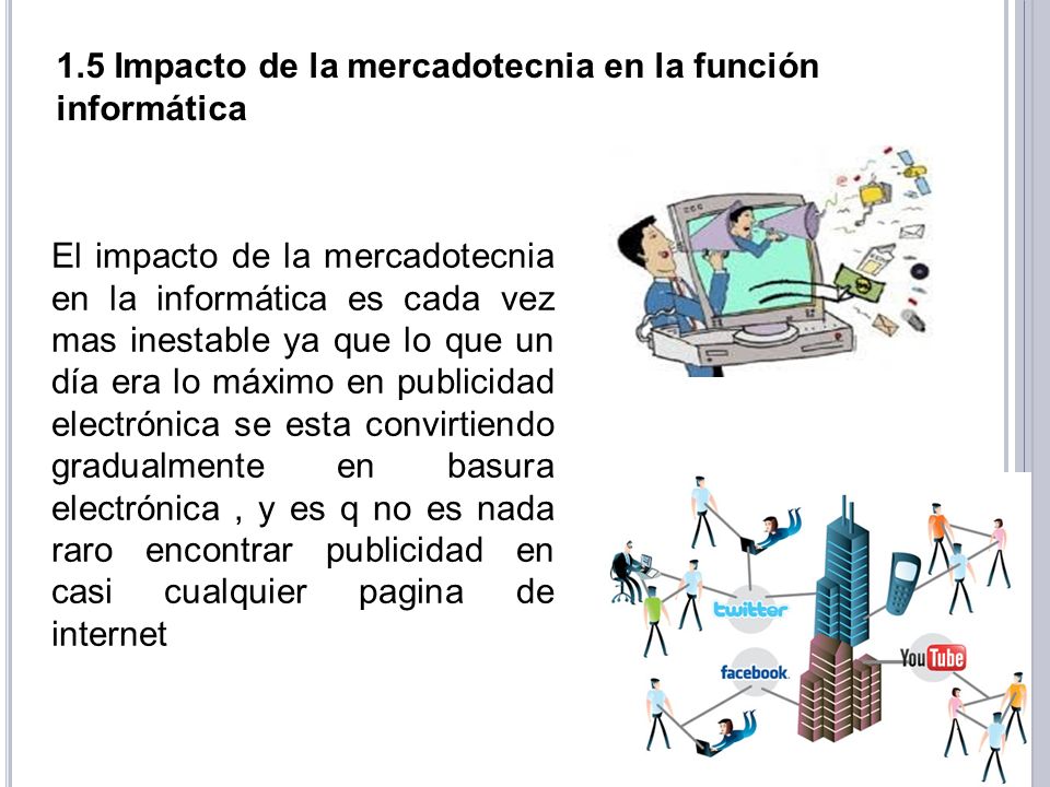 1.5 Impacto de la mercadotecnia en la función informática