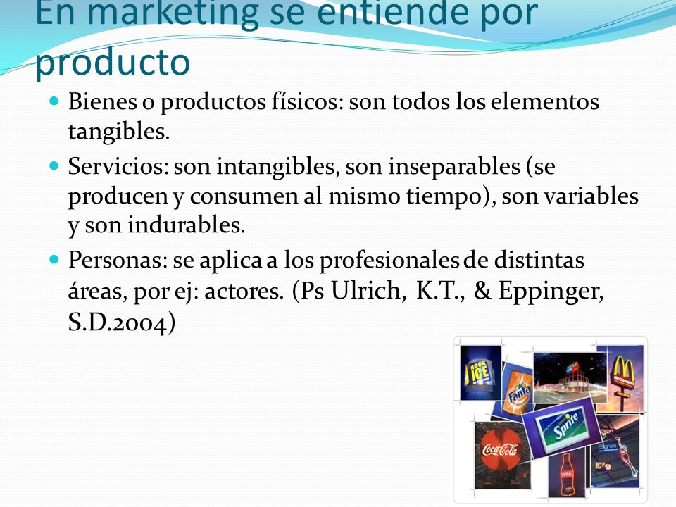 En marketing se entiende por producto