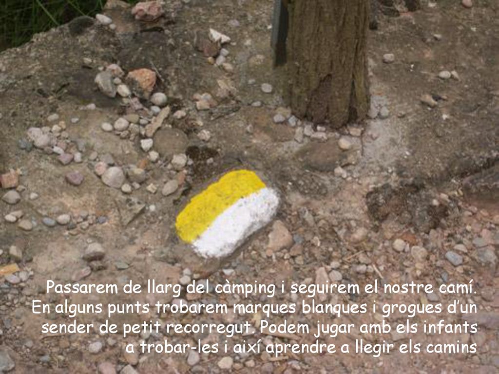 Passarem de llarg del càmping i seguirem el nostre camí