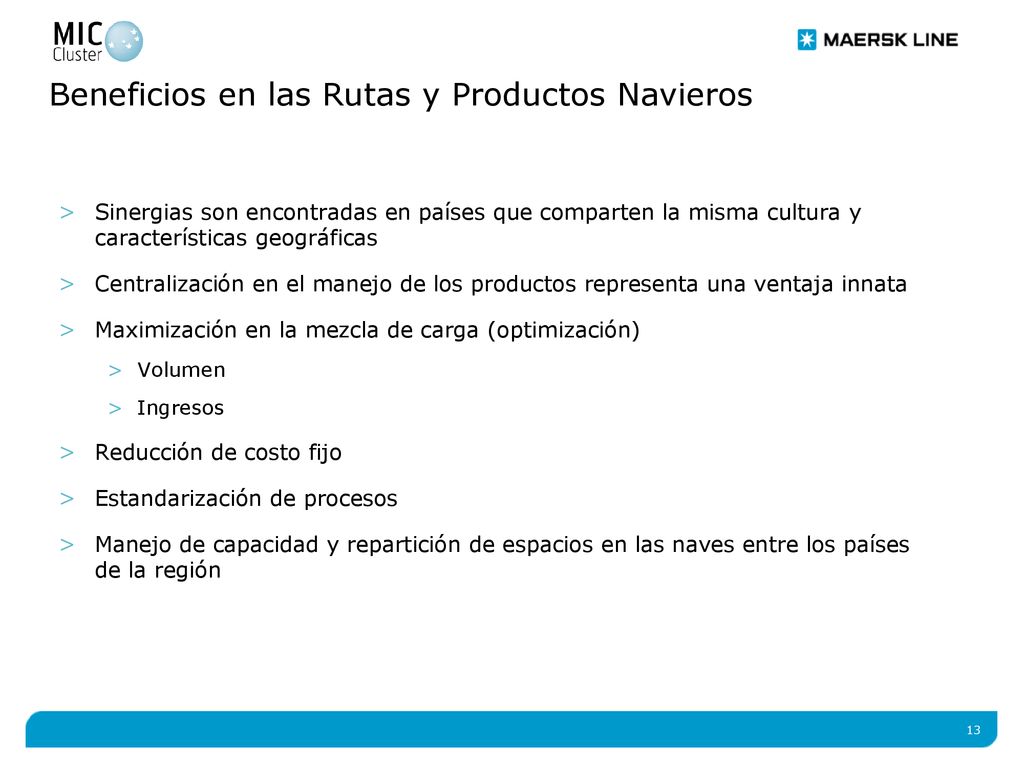Beneficios en las Rutas y Productos Navieros
