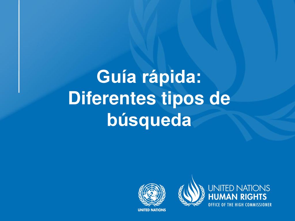 Guía rápida: Diferentes tipos de búsqueda
