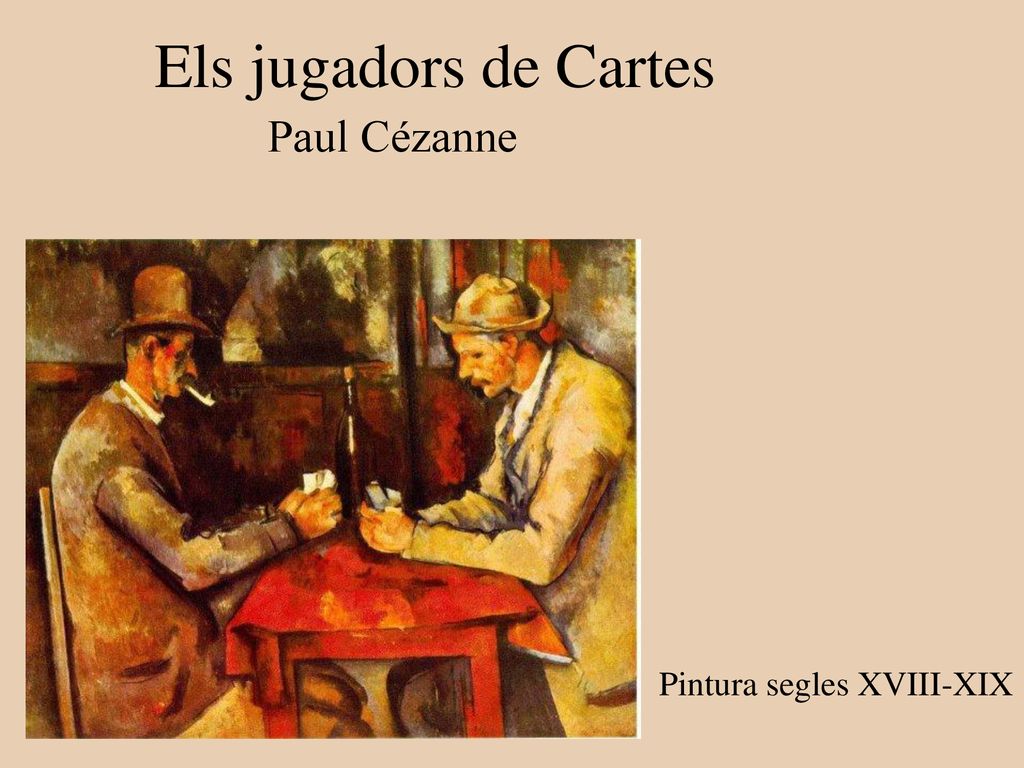 Els jugadors de Cartes Paul Cézanne Pintura segles XVIII-XIX