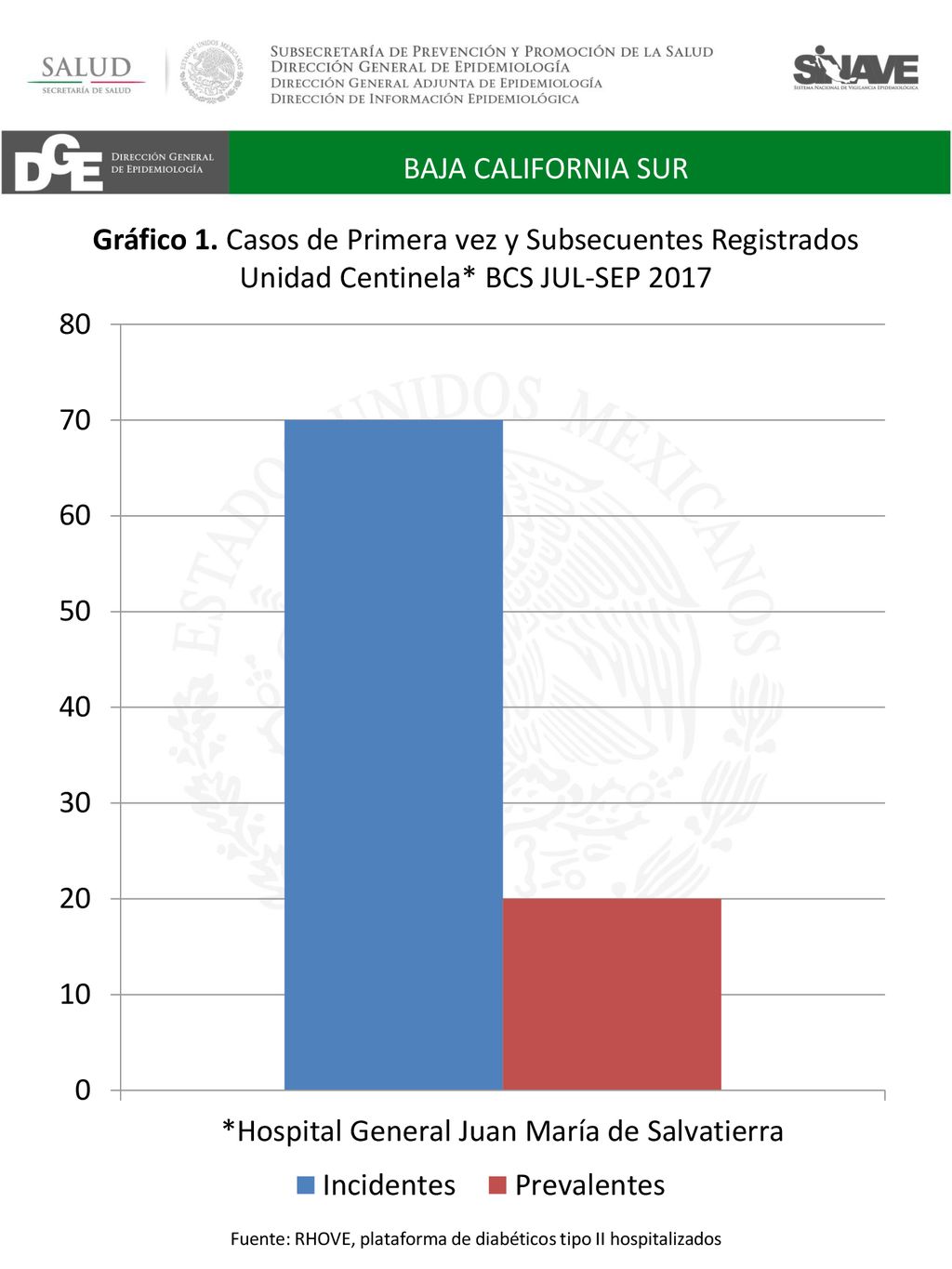 Fuente: RHOVE, plataforma de diabéticos tipo II hospitalizados