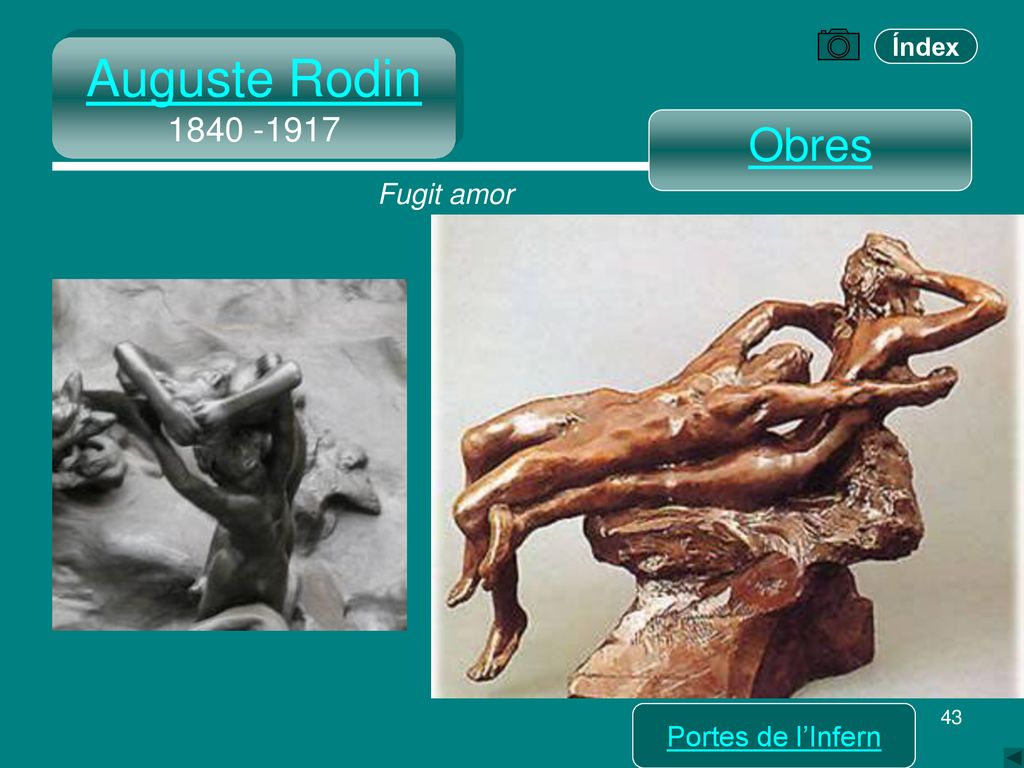 Auguste Rodin Obres Fugit amor Portes de l’Infern