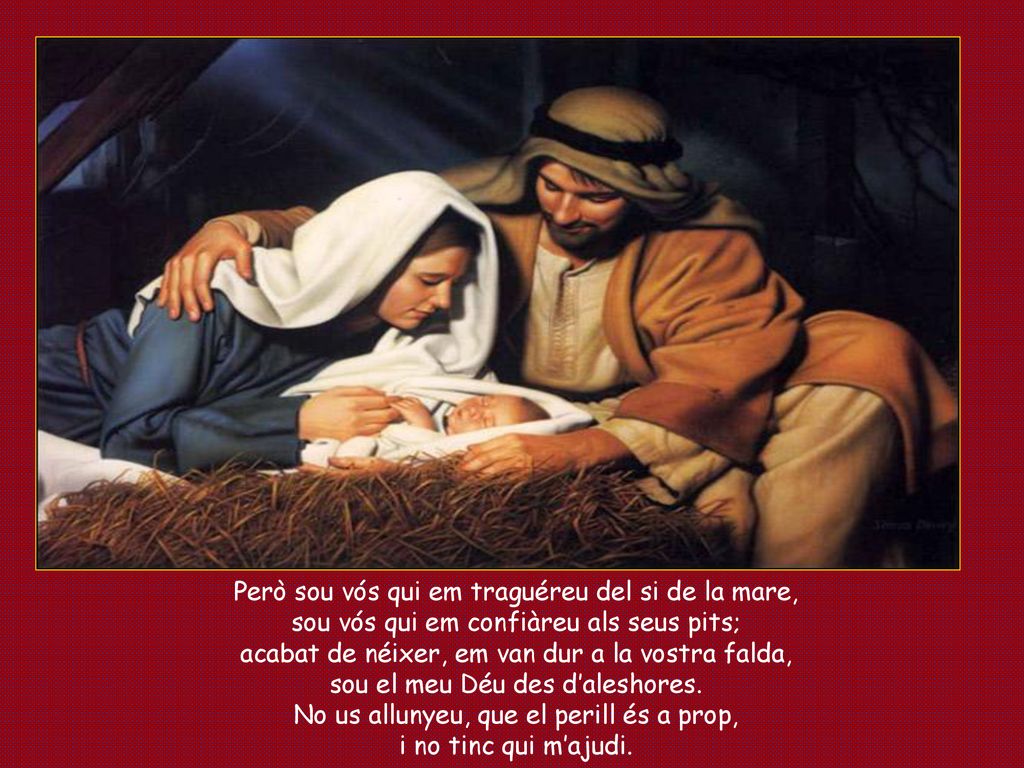 Però sou vós qui em traguéreu del si de la mare,