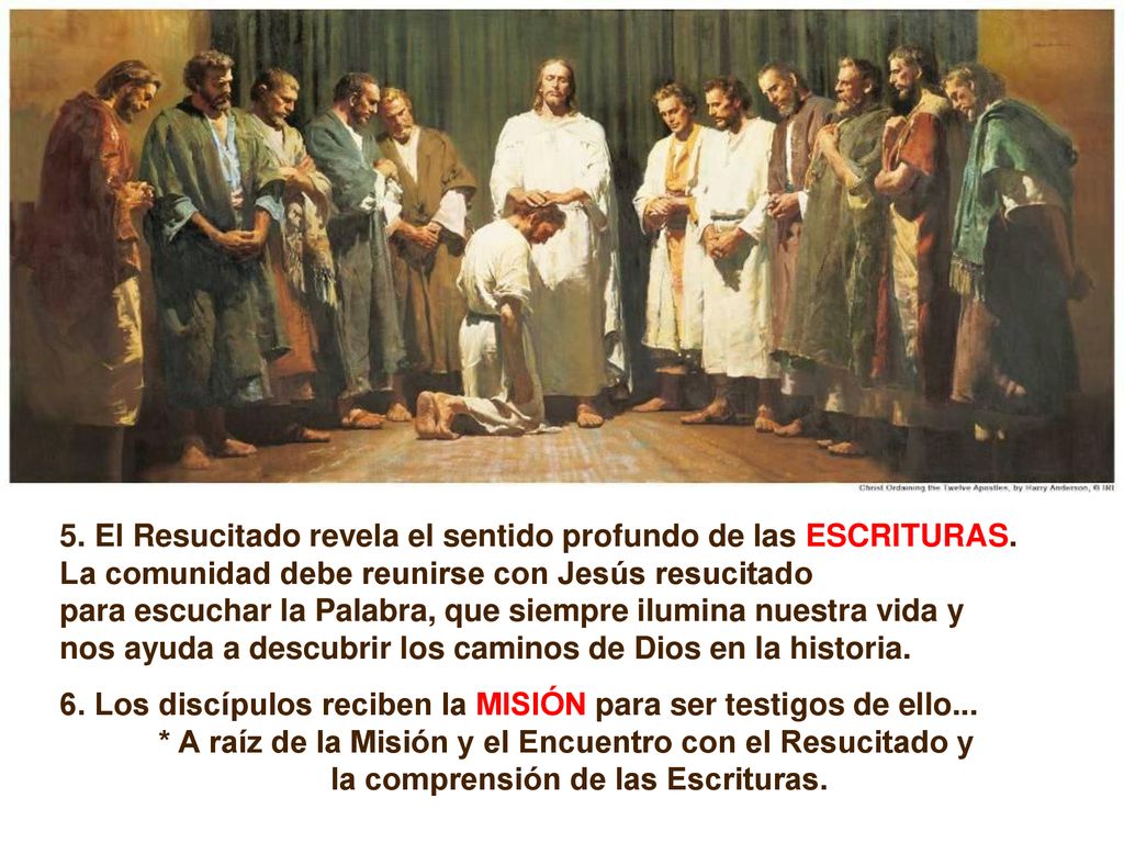 5. El Resucitado revela el sentido profundo de las ESCRITURAS.