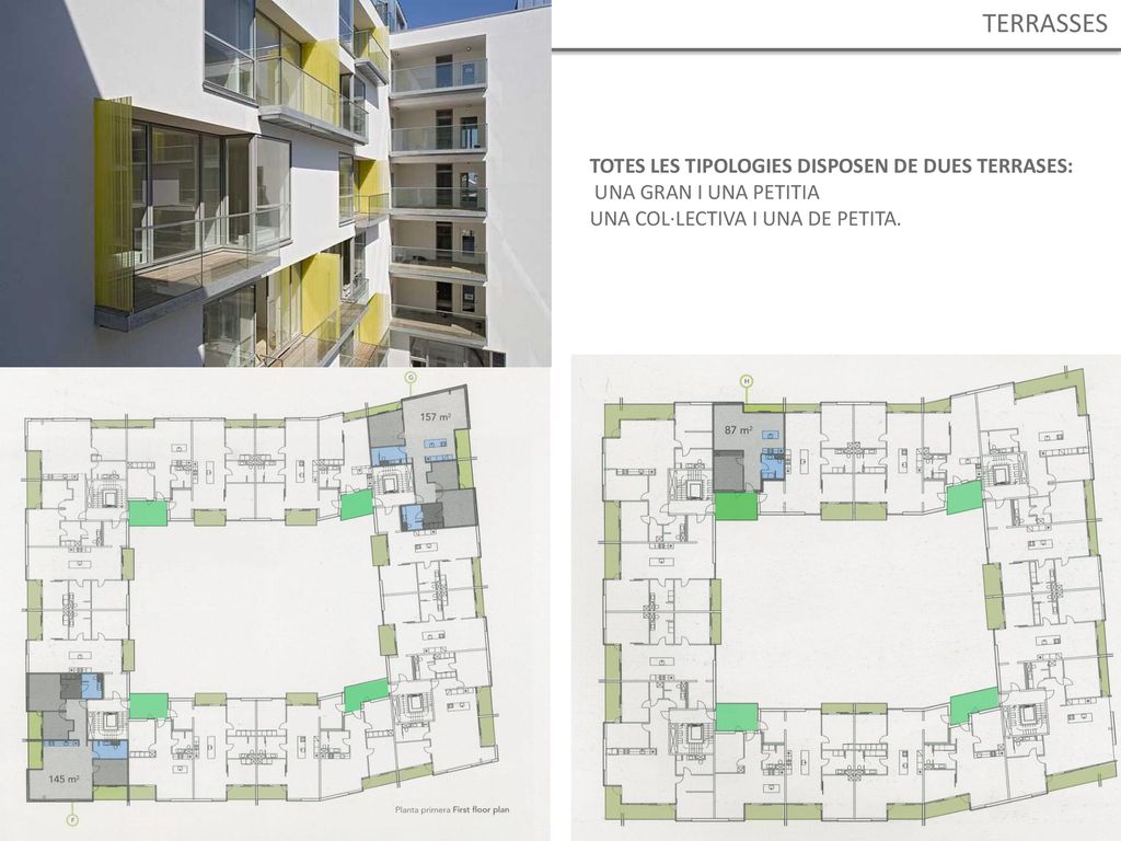 TERRASSES TOTES LES TIPOLOGIES DISPOSEN DE DUES TERRASES: