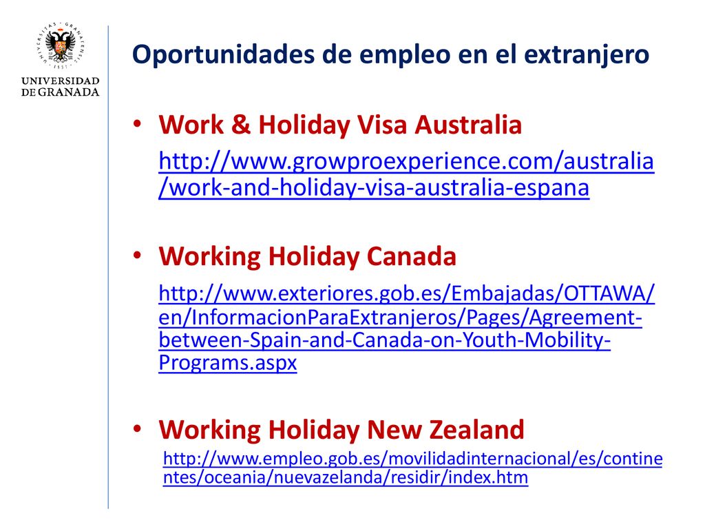 Oportunidades de empleo en el extranjero Work & Holiday Visa Australia