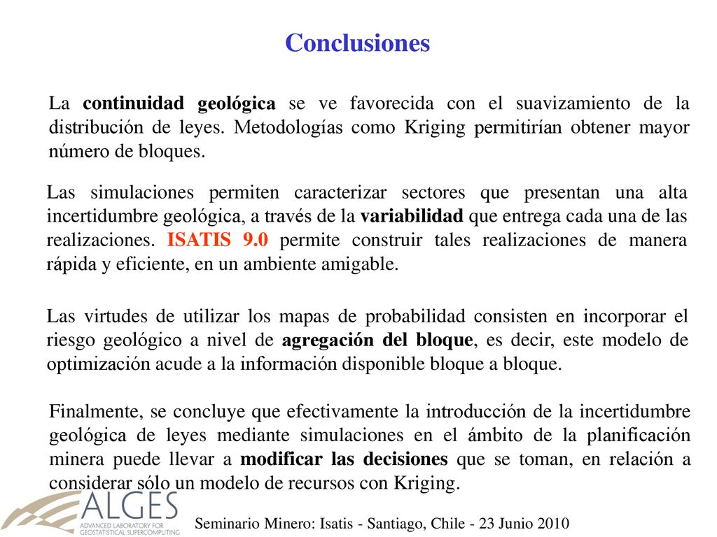 Seminario Minero: Isatis - Santiago, Chile - 23 Junio 2010