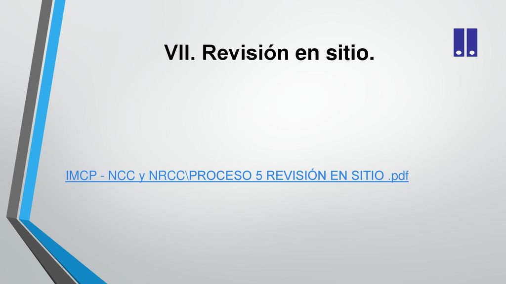 VII. Revisión en sitio. IMCP - NCC y NRCC\PROCESO 5 REVISIÓN EN SITIO .pdf
