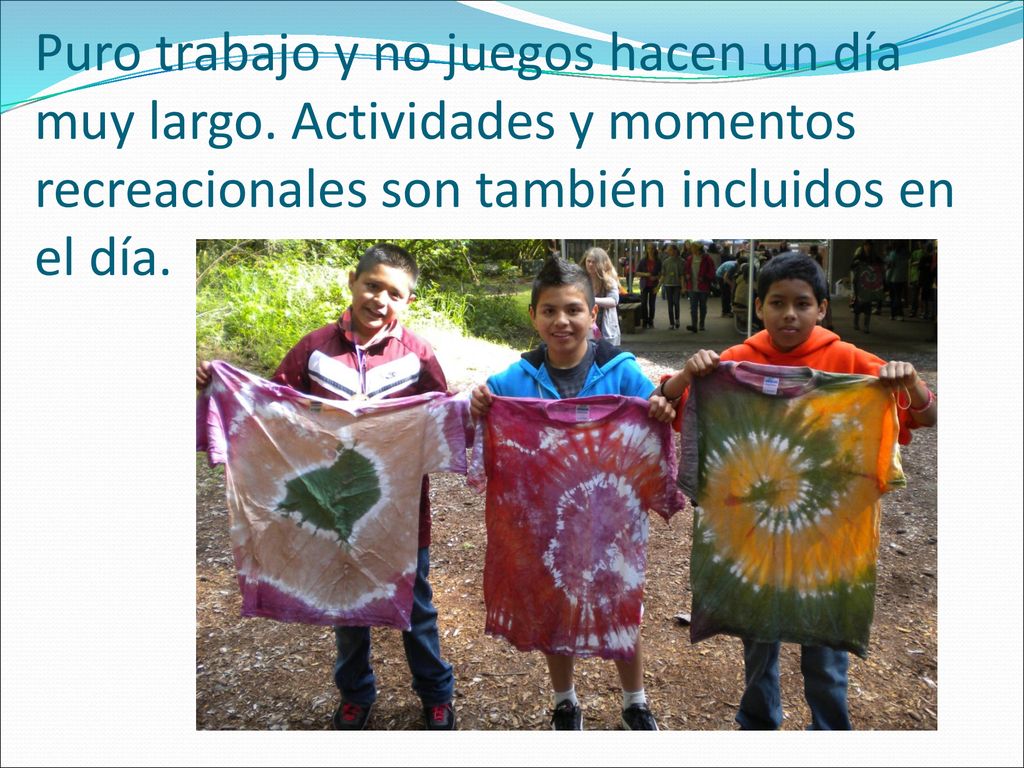 Puro trabajo y no juegos hacen un día muy largo