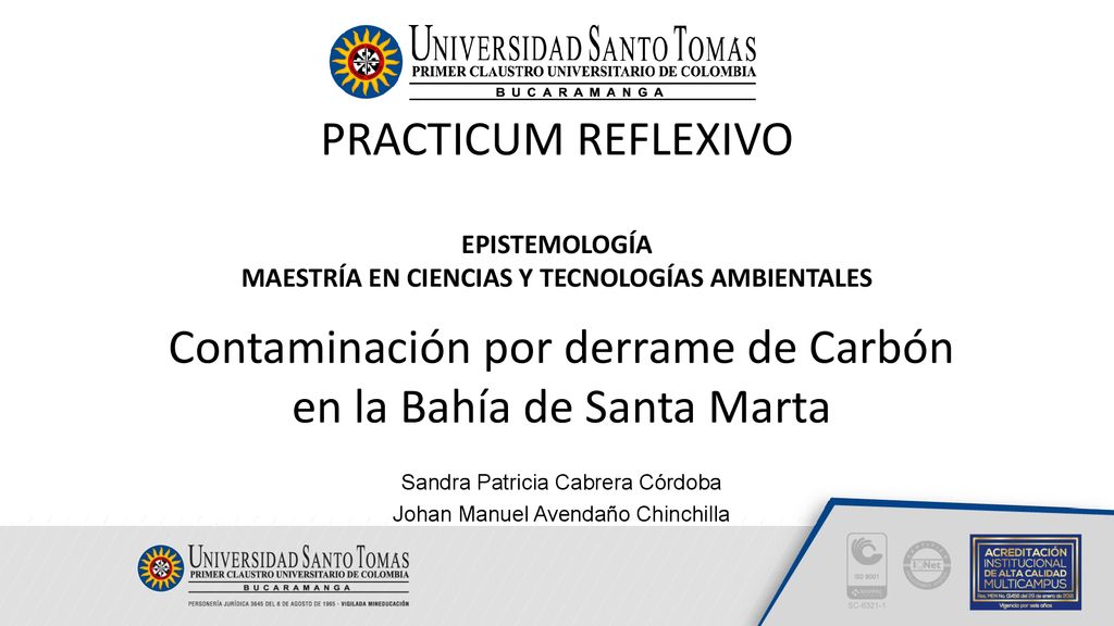 Contaminación por derrame de Carbón en la Bahía de Santa Marta