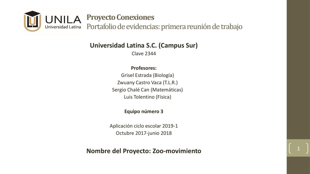 Proyecto Conexiones Portafolio de evidencias: primera reunión de trabajo
