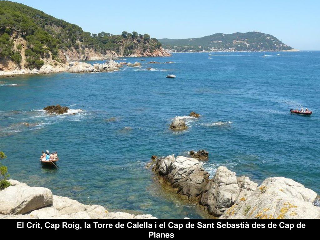 El Crit, Cap Roig, la Torre de Calella i el Cap de Sant Sebastià des de Cap de Planes