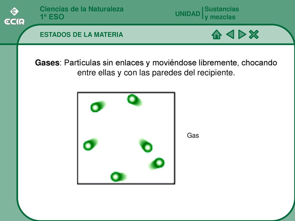 Sustancias y mezclas Ciencias de la Naturaleza. 1º ESO. UNIDAD. ESTADOS DE LA MATERIA.