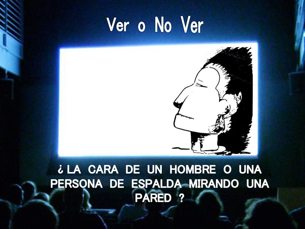 ¿ LA CARA DE UN HOMBRE O UNA PERSONA DE ESPALDA MIRANDO UNA PARED
