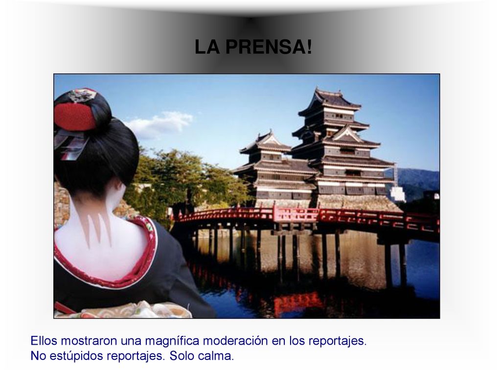 LA PRENSA! Ellos mostraron una magnífica moderación en los reportajes.