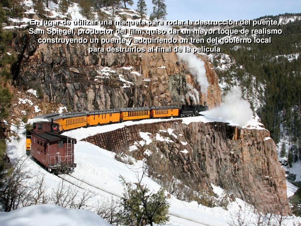 En lugar de utilizar una maqueta para rodar la destrucción del puente,