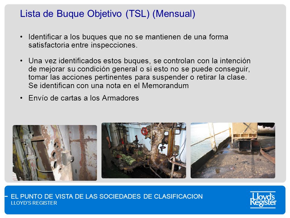 Lista de Buque Objetivo (TSL) (Mensual)
