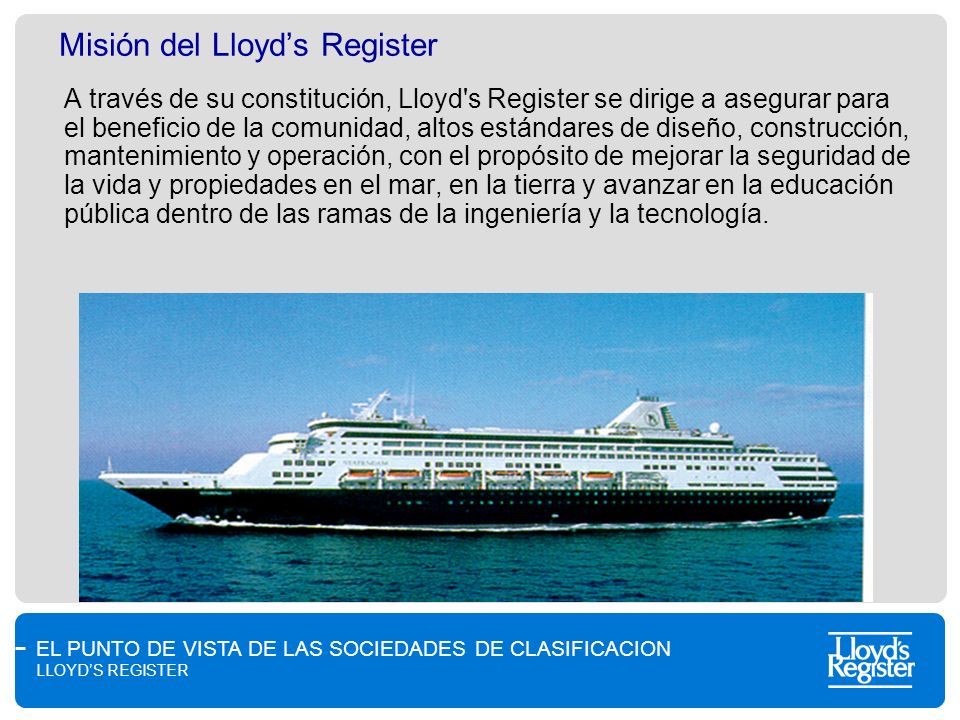 Misión del Lloyd’s Register