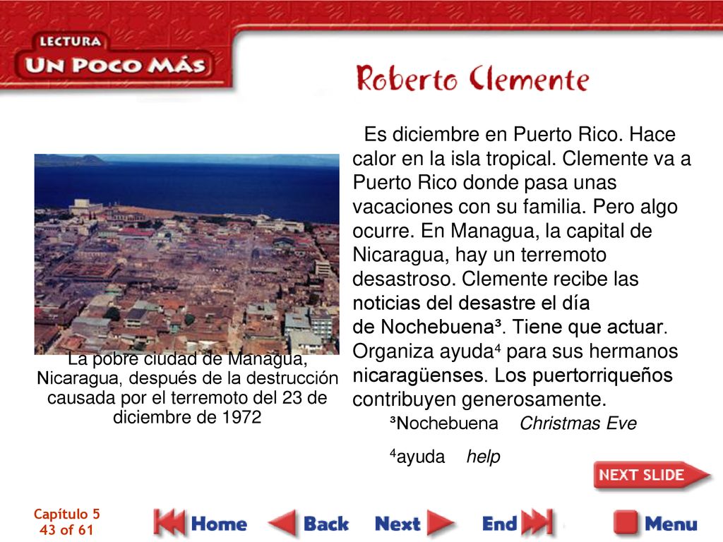 Es diciembre en Puerto Rico. Hace calor en la isla tropical
