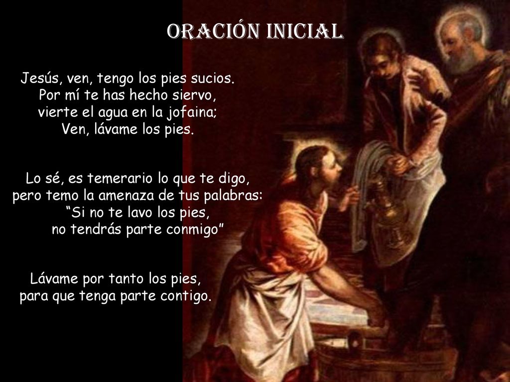 Lávame por tanto los pies, para que tenga parte contigo.