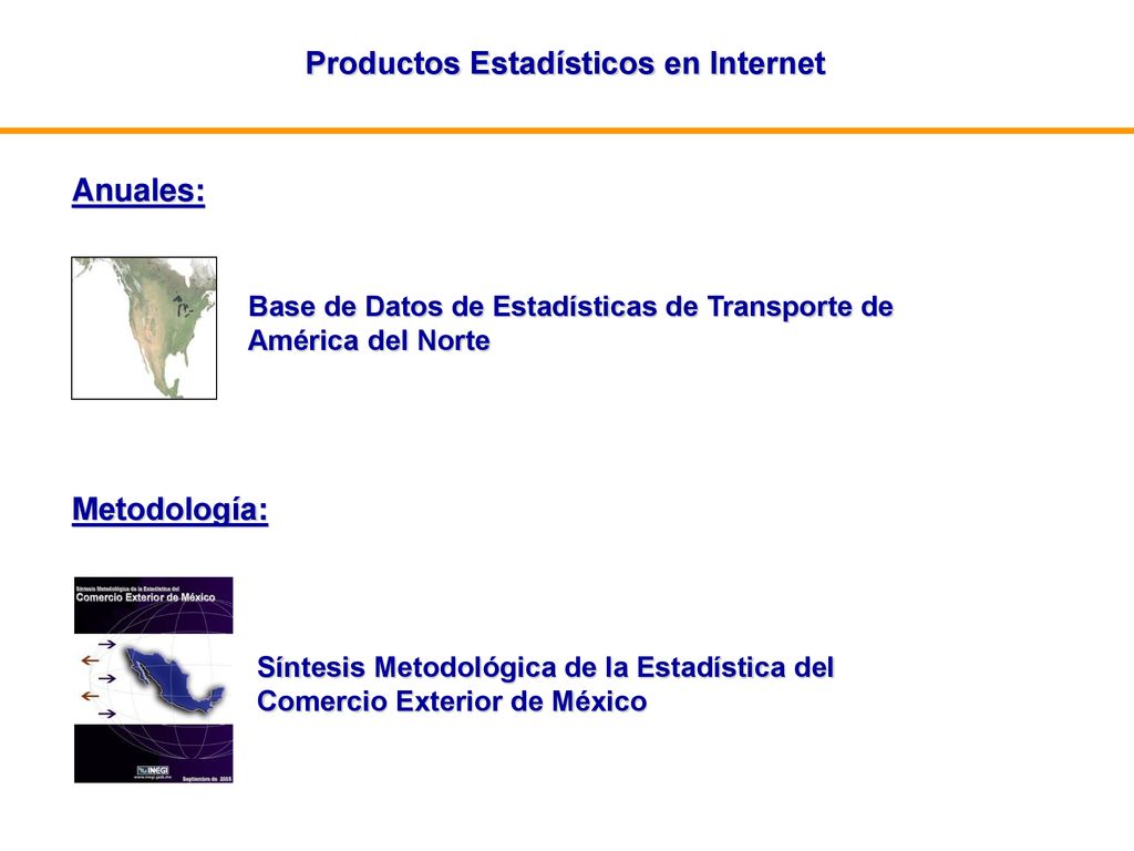 Productos Estadísticos en Internet